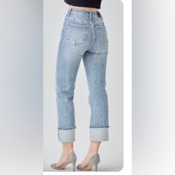 ✨💥⚡️ Eve Slim Straight Jeans In Repair - Picture 3 of 15